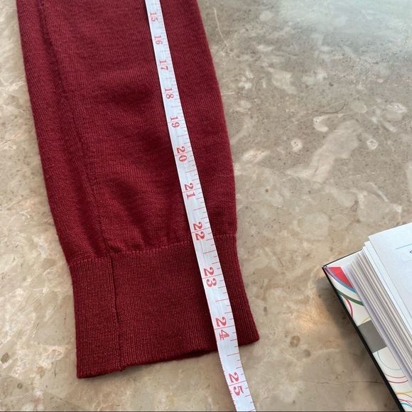 H&M men’s lightweight crew neck long sleeve red sweater size small - Picture 4 of 7